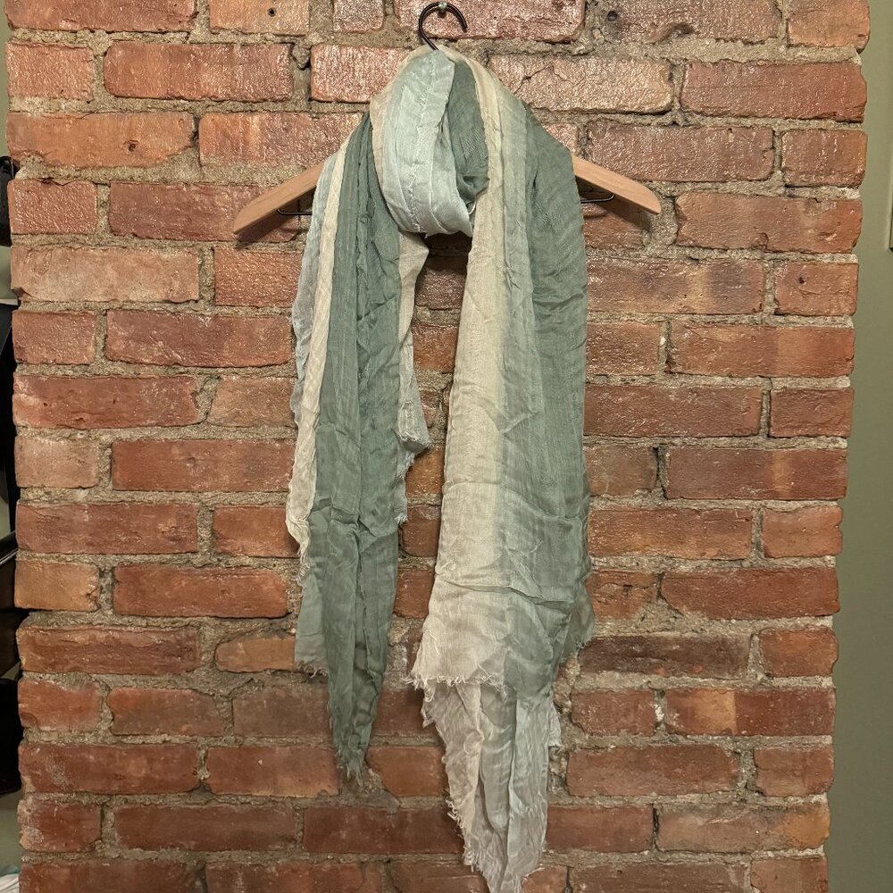 Ombre Seafoam Silk Scarf